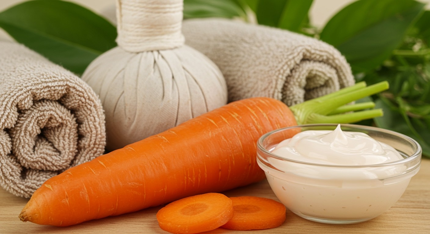 A sárgarépa D-vitamint tartalmaz, segít a bőr regenerálásában.