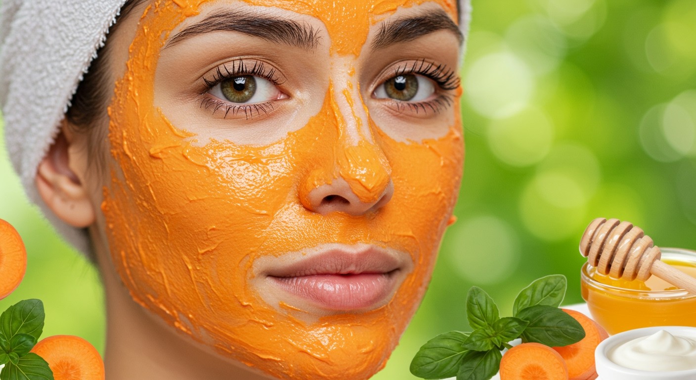 A sárgarépás arcmaszkok gazdagok antioxidánsokban és vitaminokban.