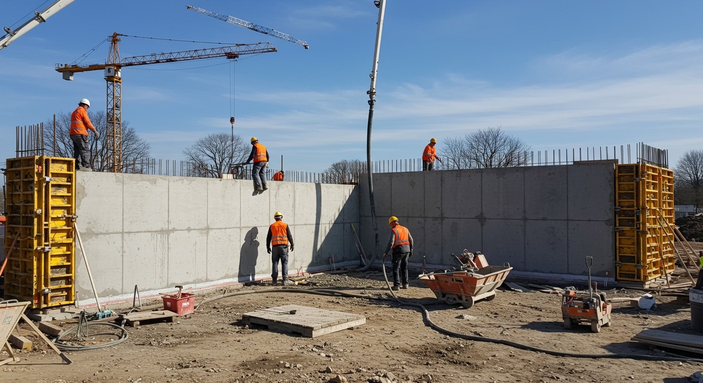 A csúszózsalus technológia gyorsabb és költséghatékonyabb építést tesz lehetővé.