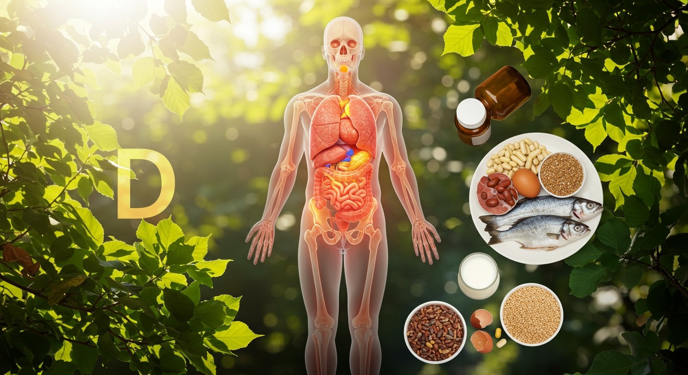 A D-vitamin támogatja a csontok és immunrendszer működését.