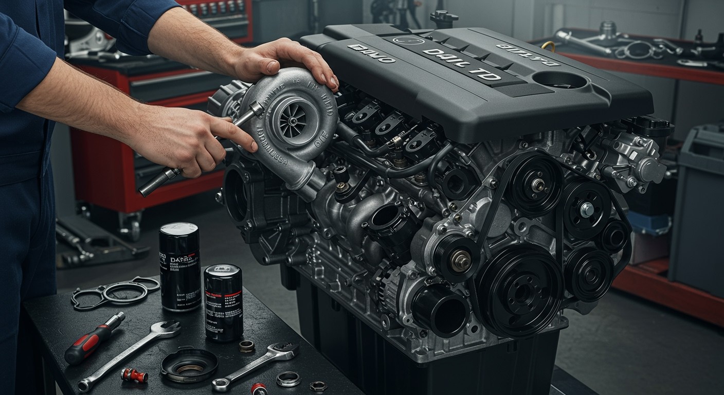 A rendszeres olajcsere kulcs a D4D motor hosszú élettartamához.