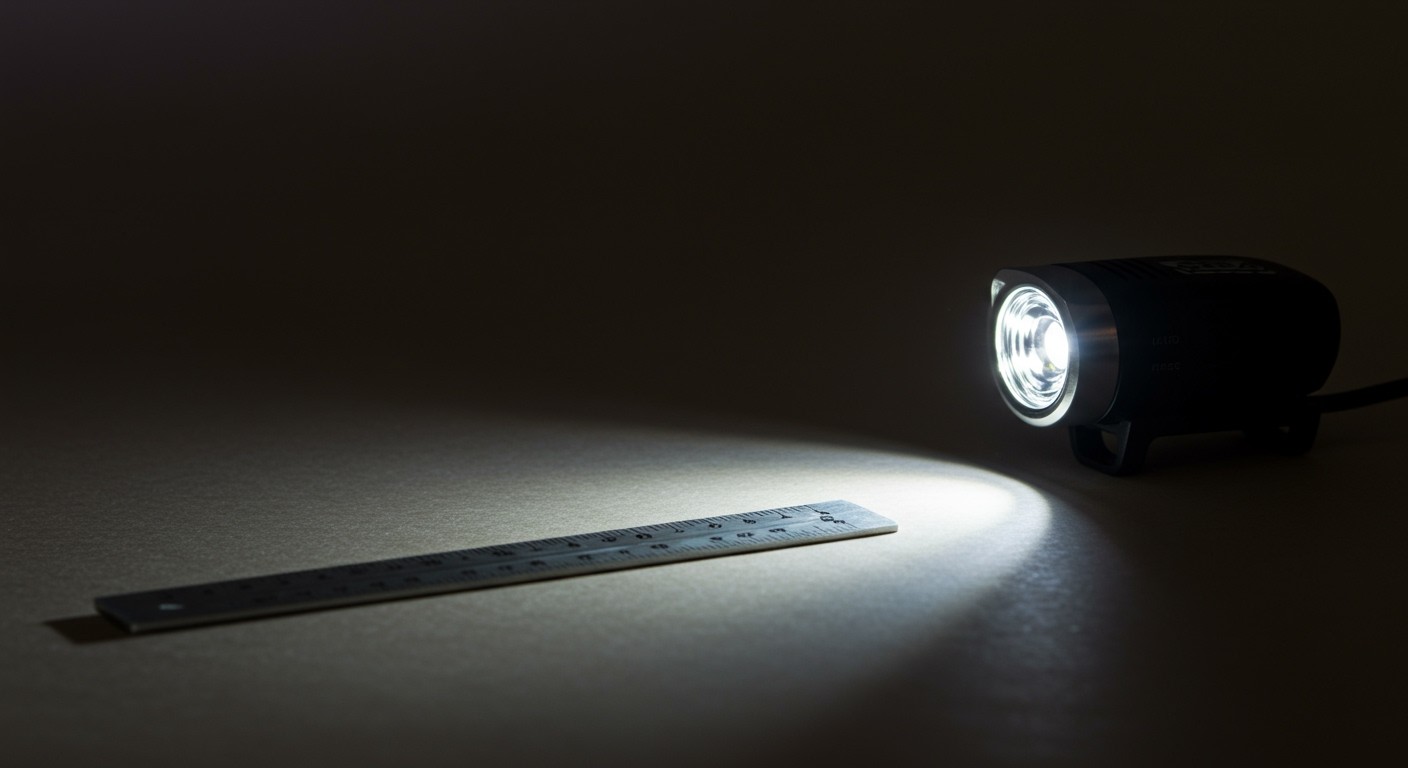 A dinamós lámpa lumenje és luxa meghatározza világítását.