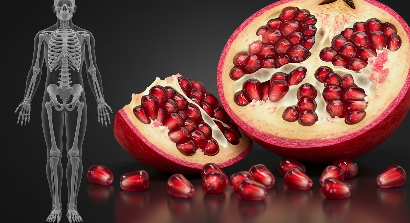 A gránátalma mag erősíti a csontokat és prevenciót nyújt.