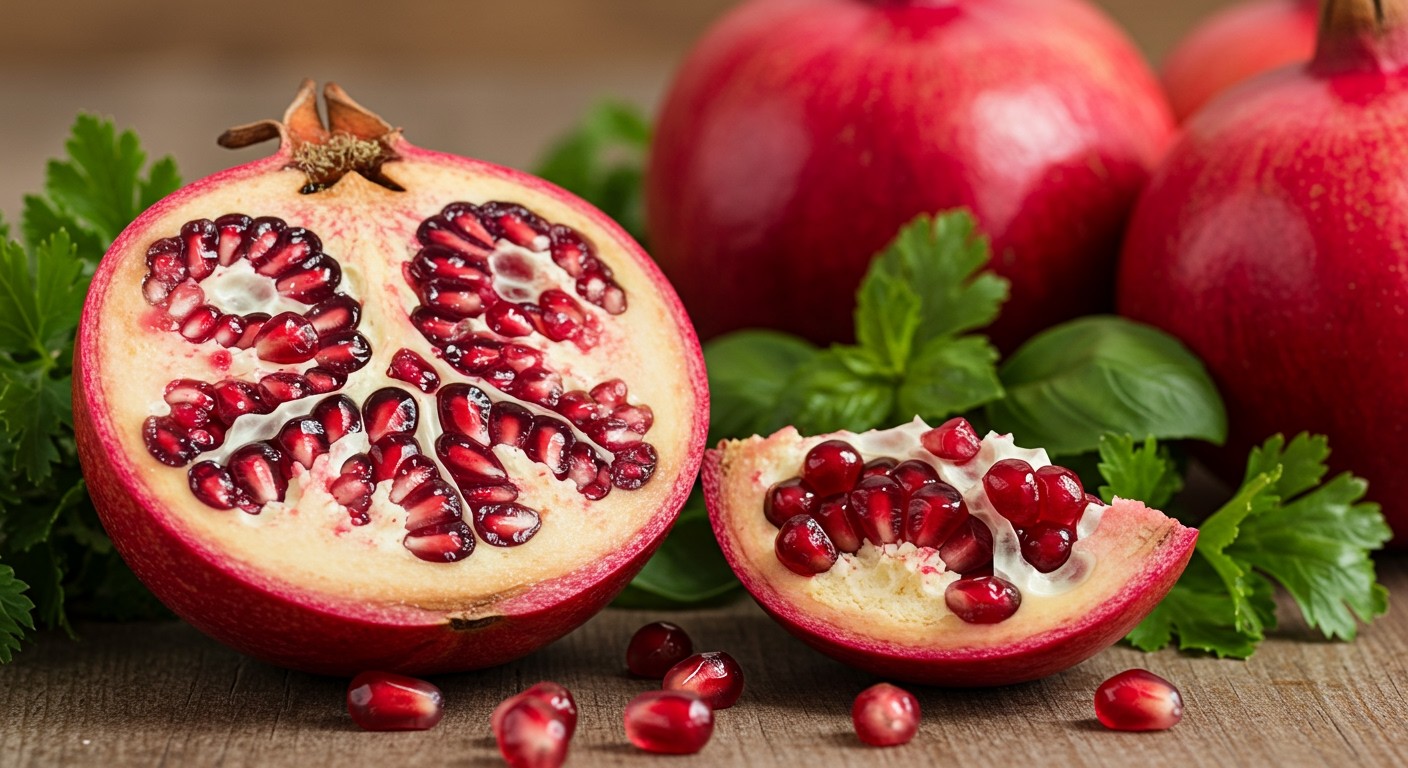 A gránátalma gazdag C-vitaminban és antioxidánsokban.