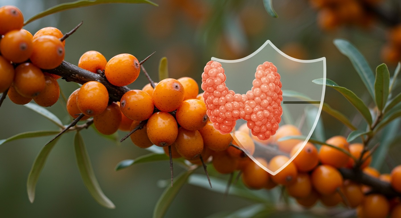 A homoktövis erősíti a pajzsmirigyet antioxidánsaival.