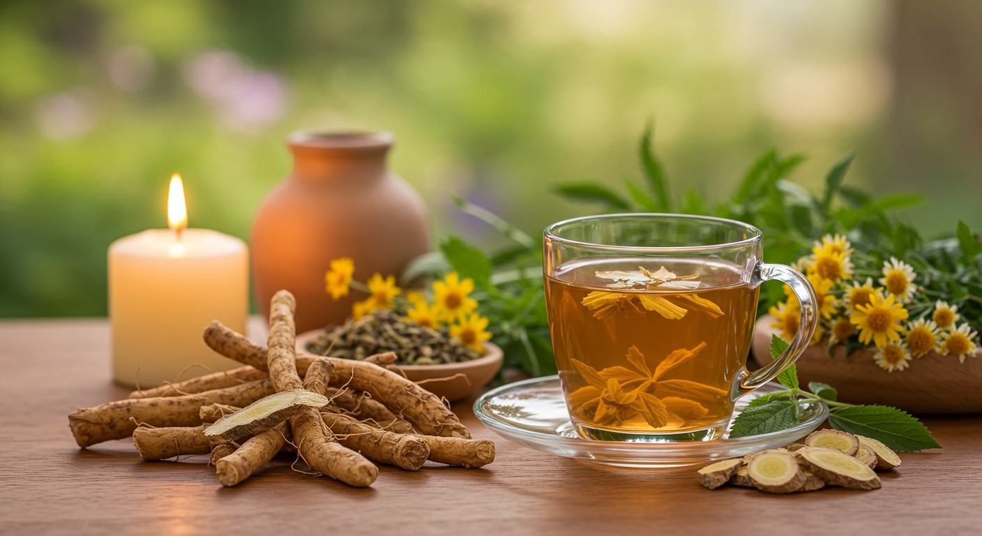 A kálmosgyökér tea segíthet a menstruációs fájdalmak enyhítésében.
