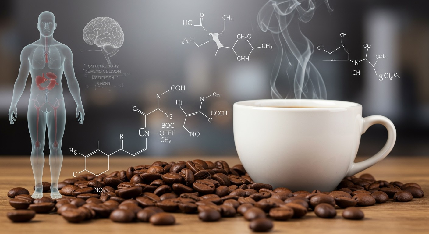 A koffein gyorsan felszívódik, hatása 15-45 perc múlva érezhető.