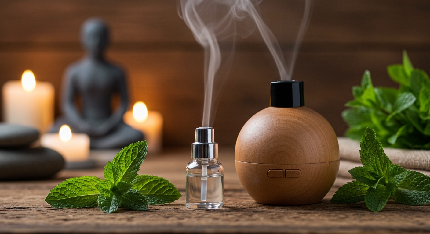 A mentol segíti a stressz csökkentését aromaterápiával.
