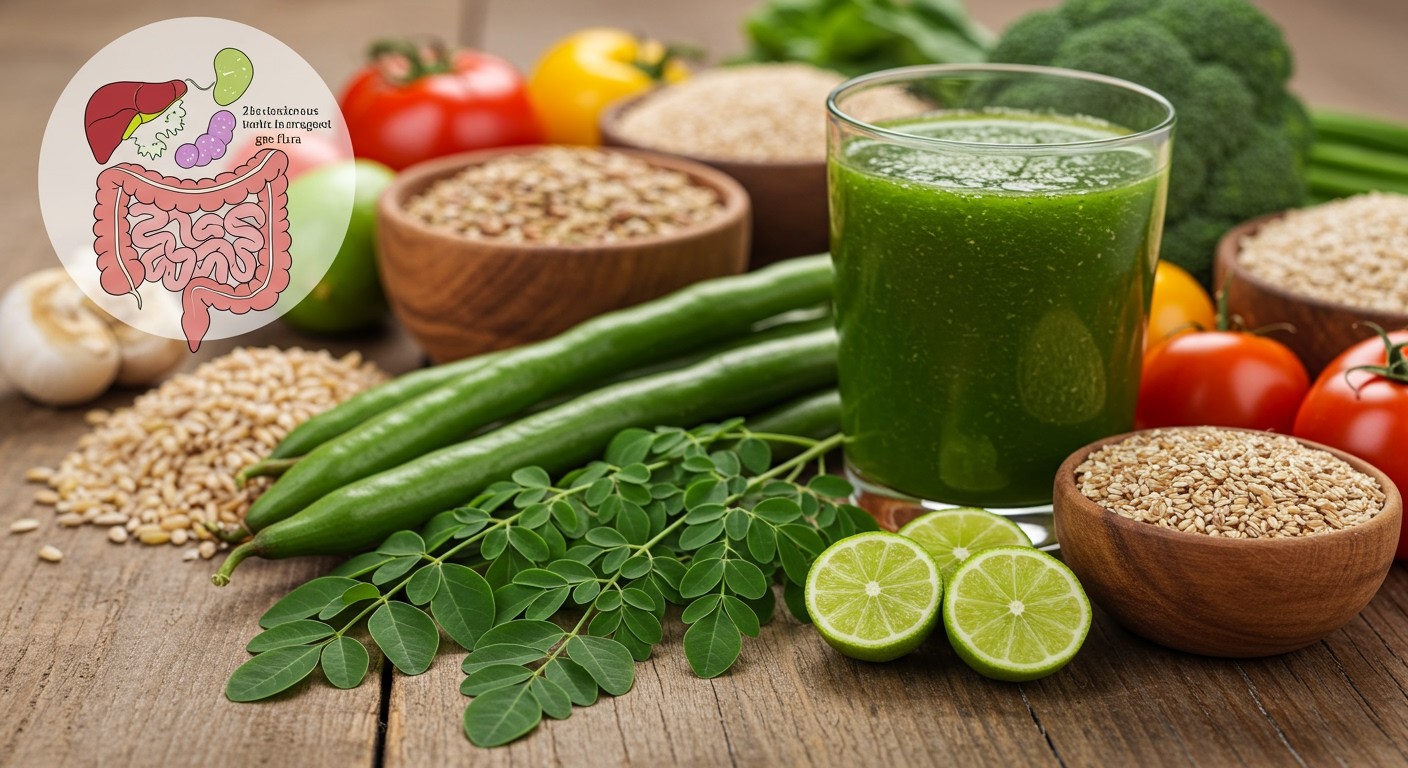 A moringa támogatja a bélflóra egyensúlyát és egészségét.