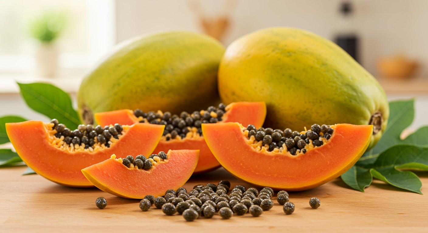 A papaya mag papain enzimei javítják az emésztést.