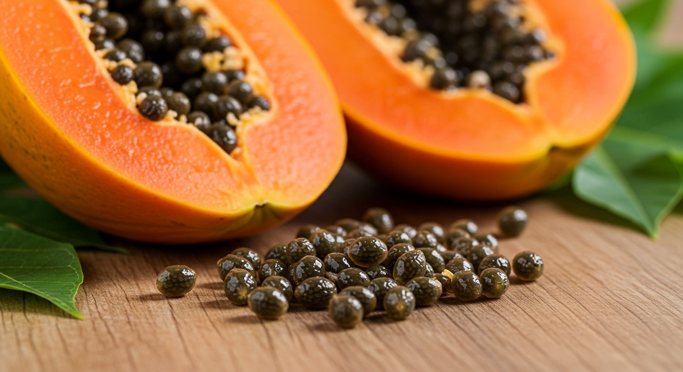 A papaya mag antioxidánsai támogathatják a vesék egészségét.