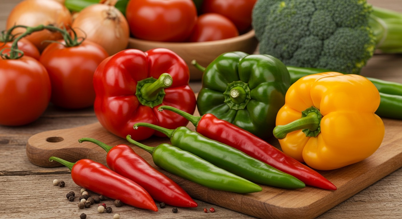 A paprika fajtái befolyásolják a lecsó ízét és hatását.