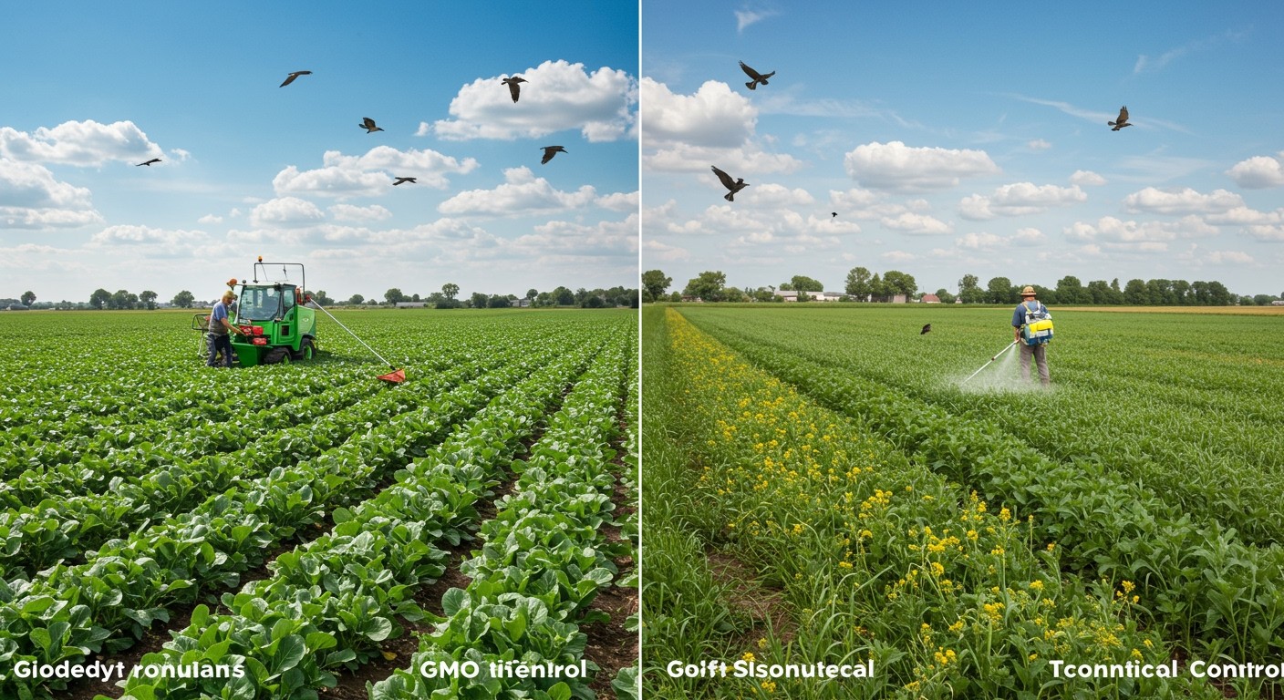 A GMO-k csökkentik a rovarirtók használatát, védve a környezetet.