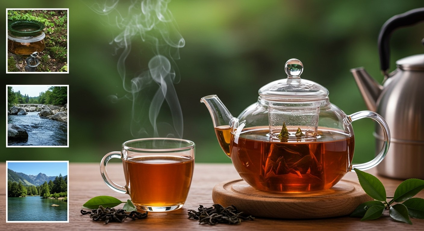 A víz hőmérséklete meghatározza a tea ízét.