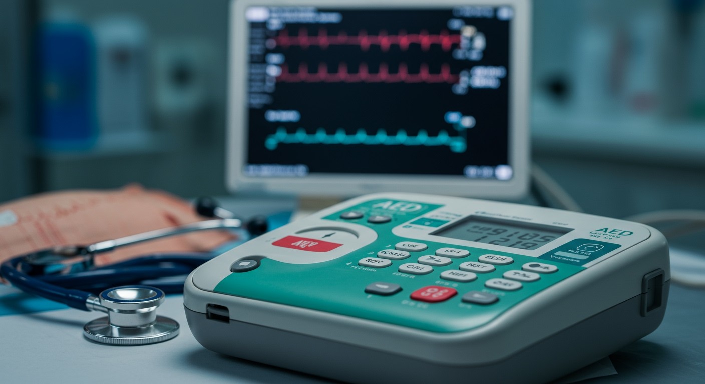 Az AED gyorsan kezelheti a kamrafibrillációt és tachycardiát.