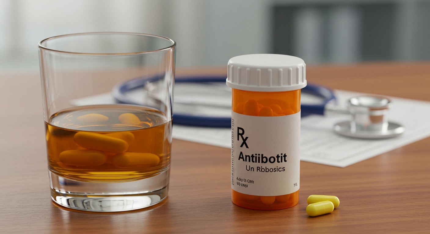 Az alkohol csökkenti az antibiotikumok hatékonyságát a májban.