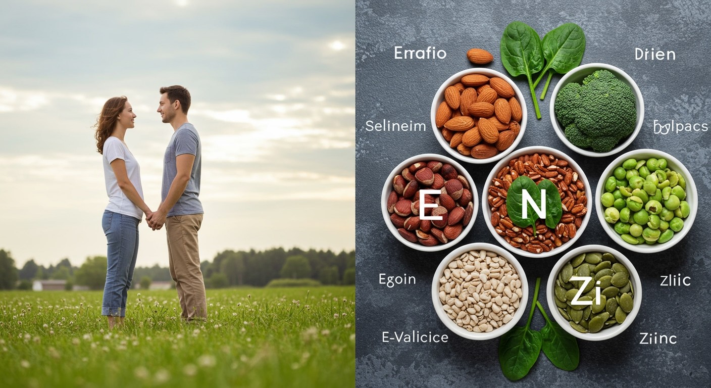Az E-vitamin, szelén és cink javítják a termékenységet.