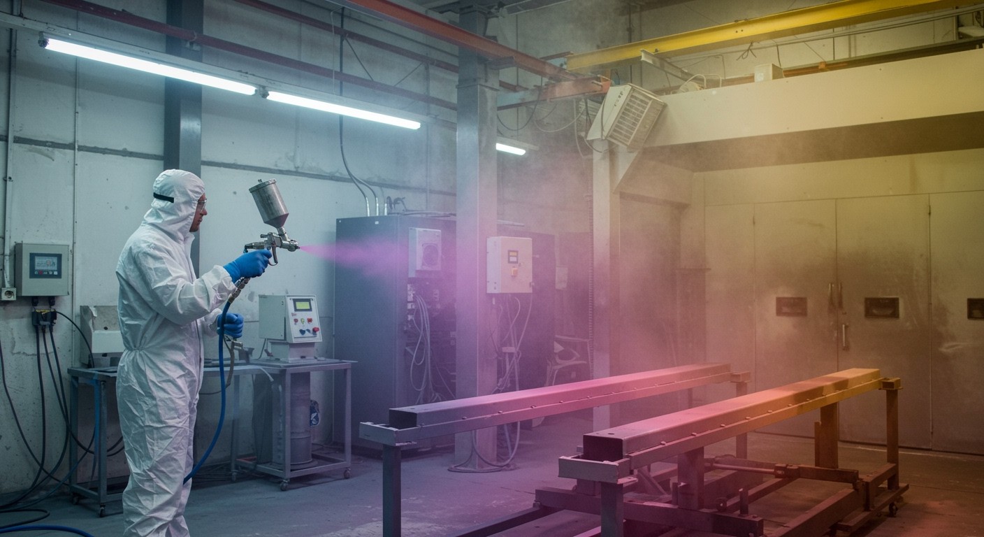 Az elektrosztatikus porfestés energiatakarékos és környezetbarát megoldás.