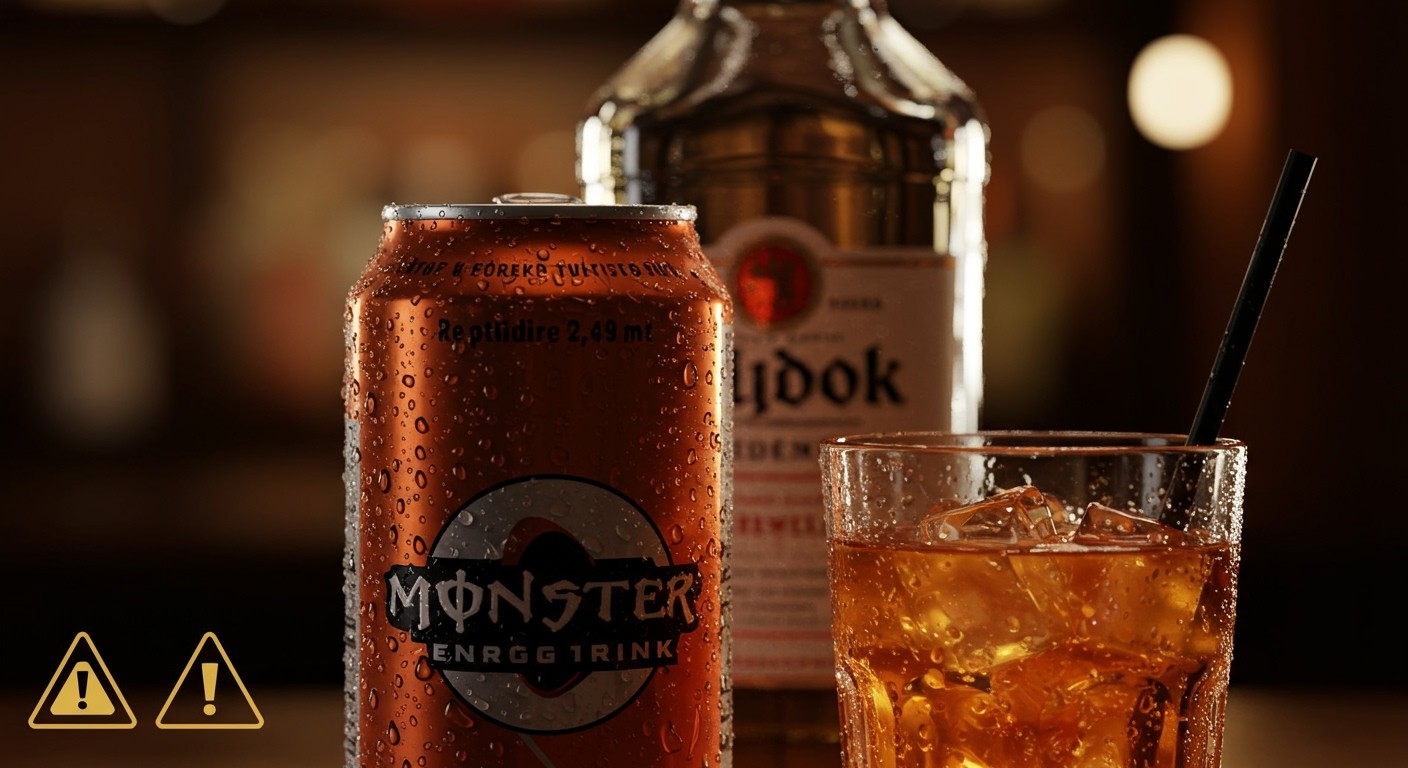 Az energiaitalok és alkohol keverése szívproblémákat okozhat.