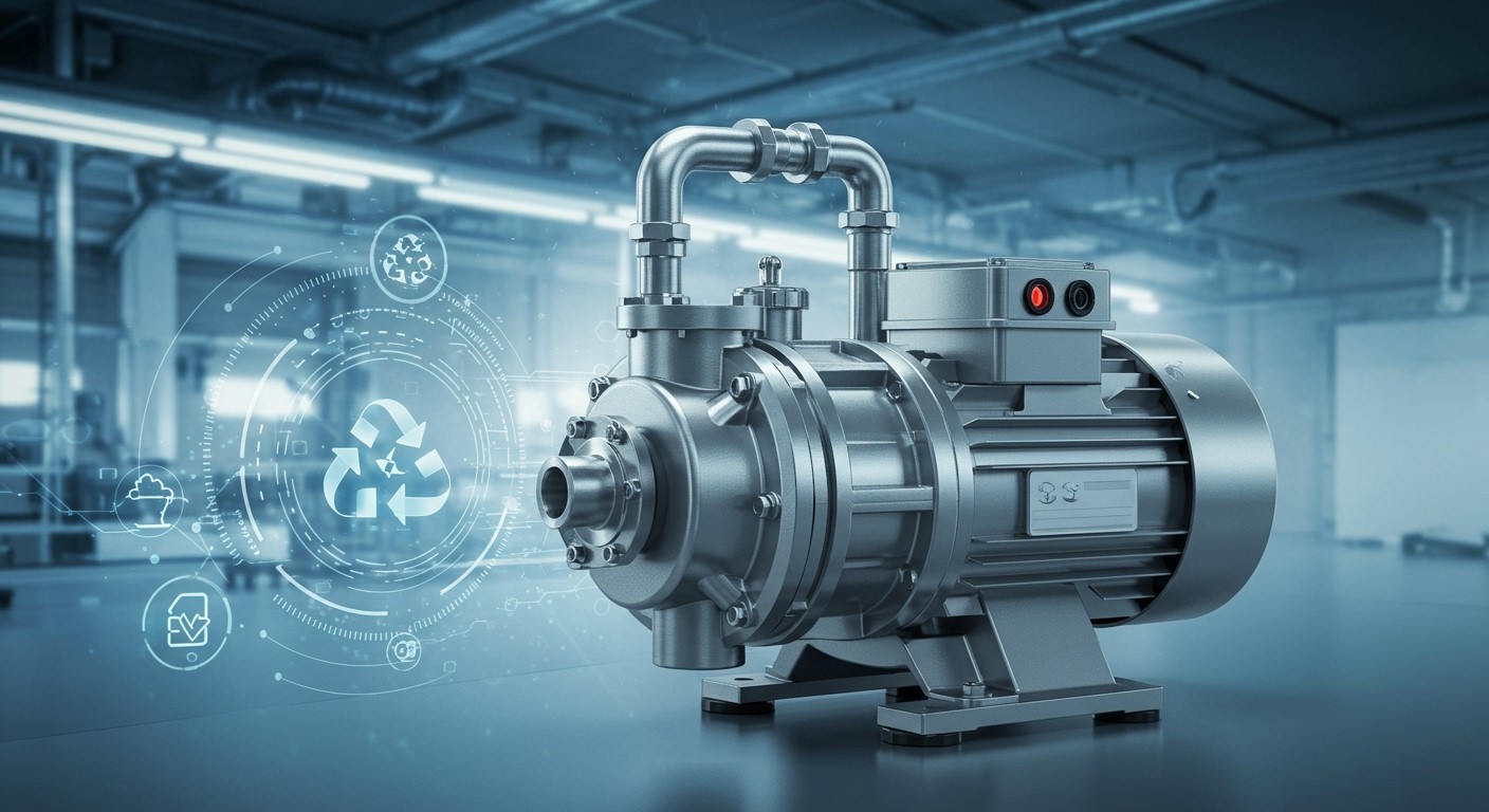 A kétfokozatú vákuumszivattyúk kevesebb energiát fogyasztanak.