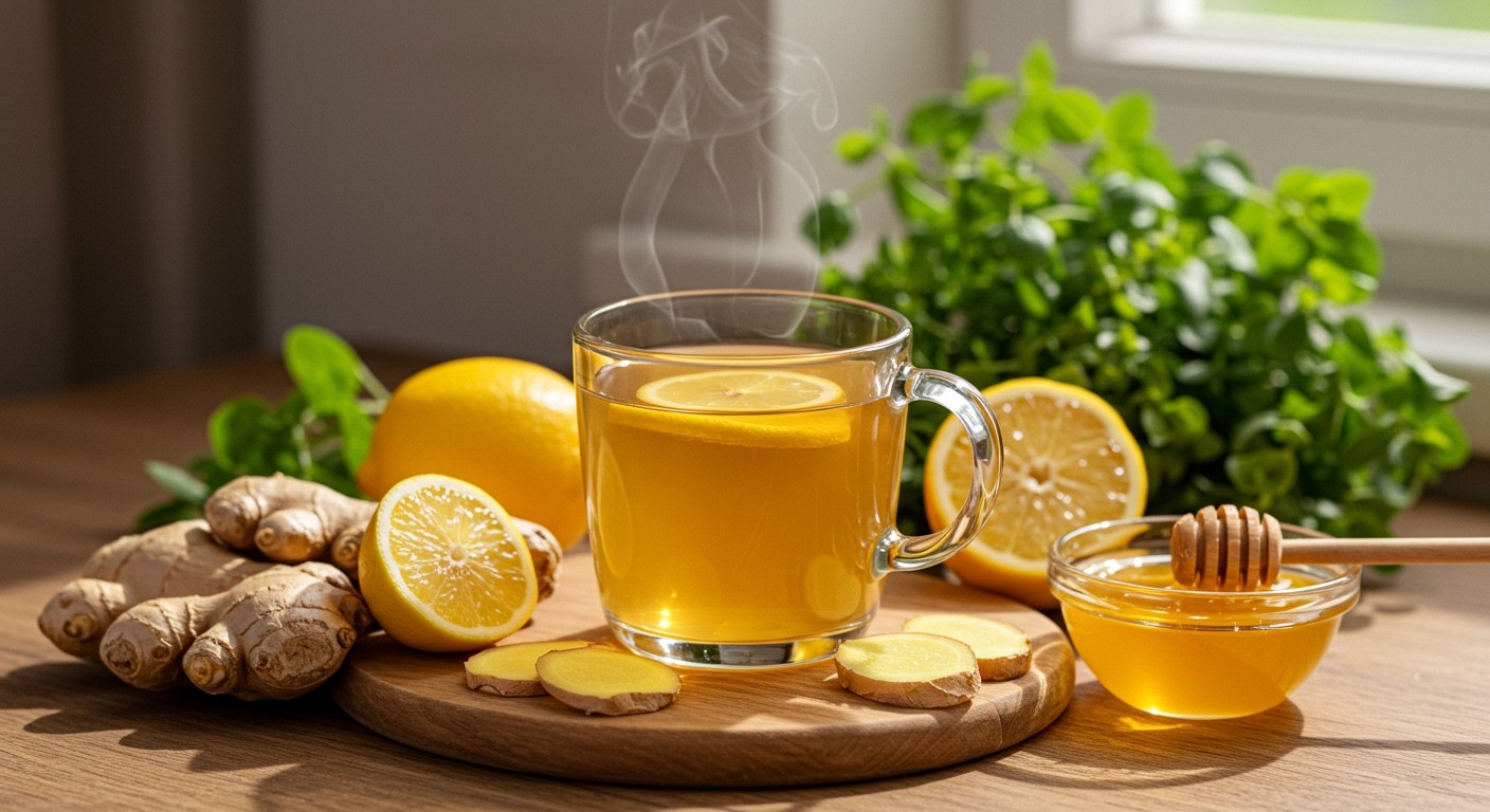 A gyömbértea fokozza az immunválaszt és a védekezőképességet.