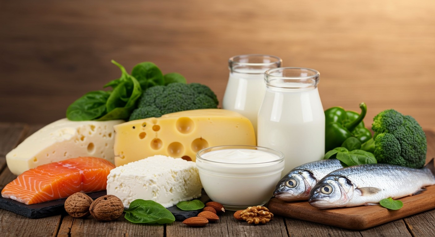 A kalcium és D-vitamin elengedhetetlen a csontok egészségéhez.