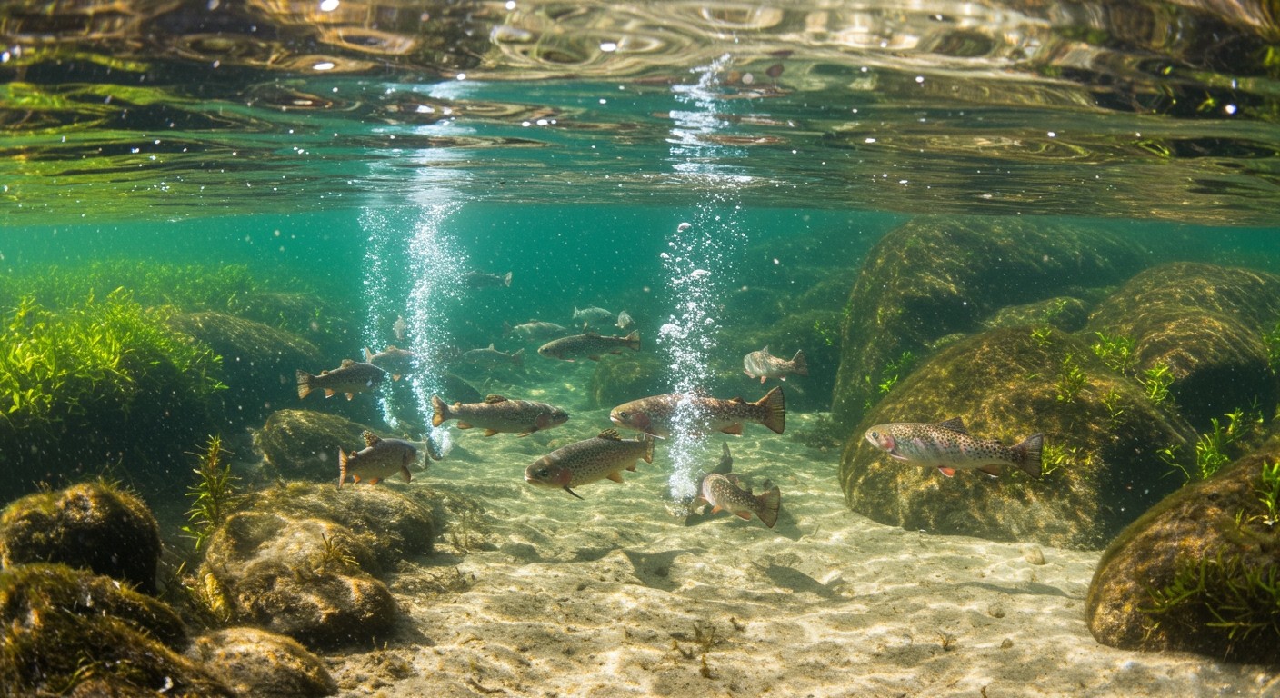 A pisztrángok kavitációs pofonja gyorsabb úszást tesz lehetővé.