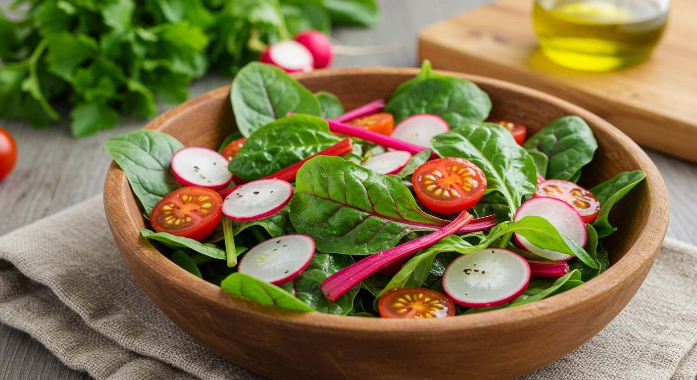 A mangold saláták gazdagok antioxidánsokban és rostokban!