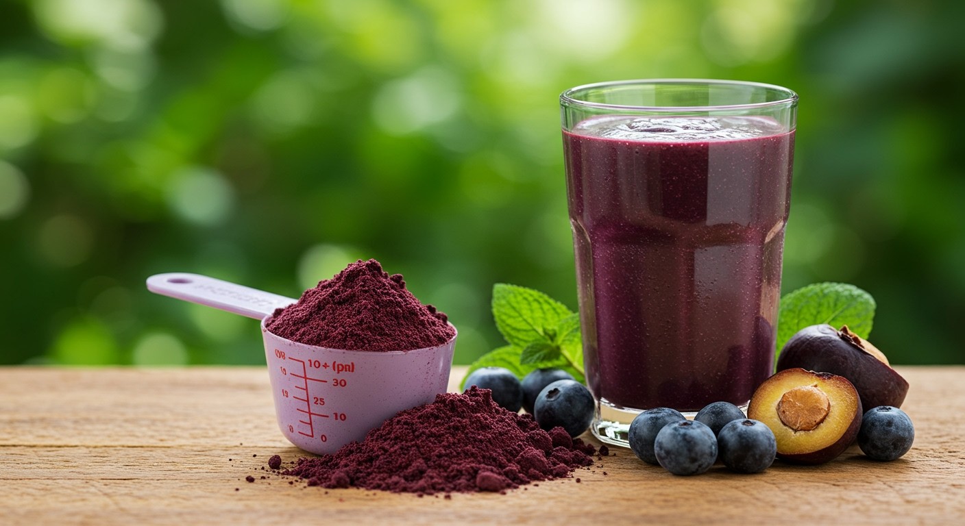 Napi 1-2 evőkanál acai por javasolt az egészségért.