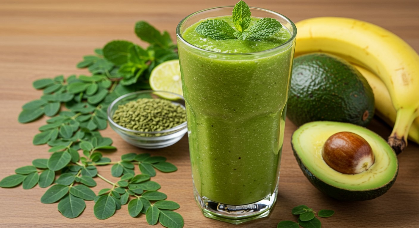 A moringa turmix gazdag vitaminokban és ásványi anyagokban.