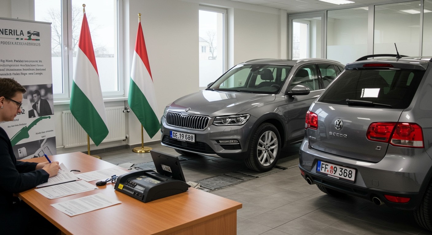 Az új autóhoz vám, regisztráció és környezetvédelmi megfelelés szükséges.