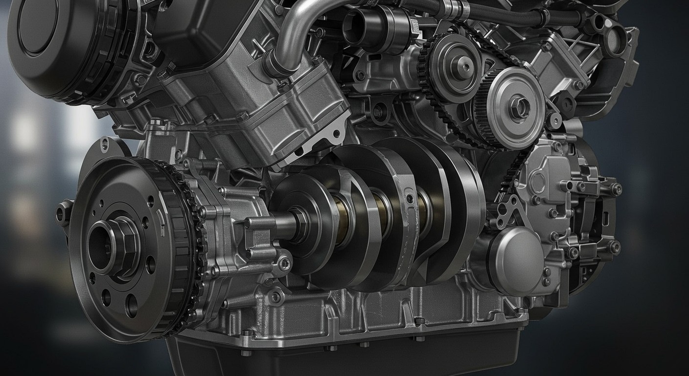 A boxermotor dupla ütemű működése stabilitást biztosít.