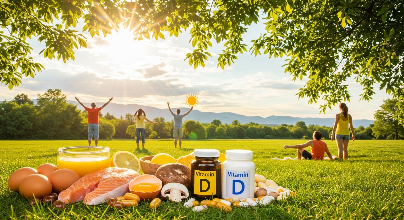 A D-vitamin legjobb forrása a napfény és a hal.