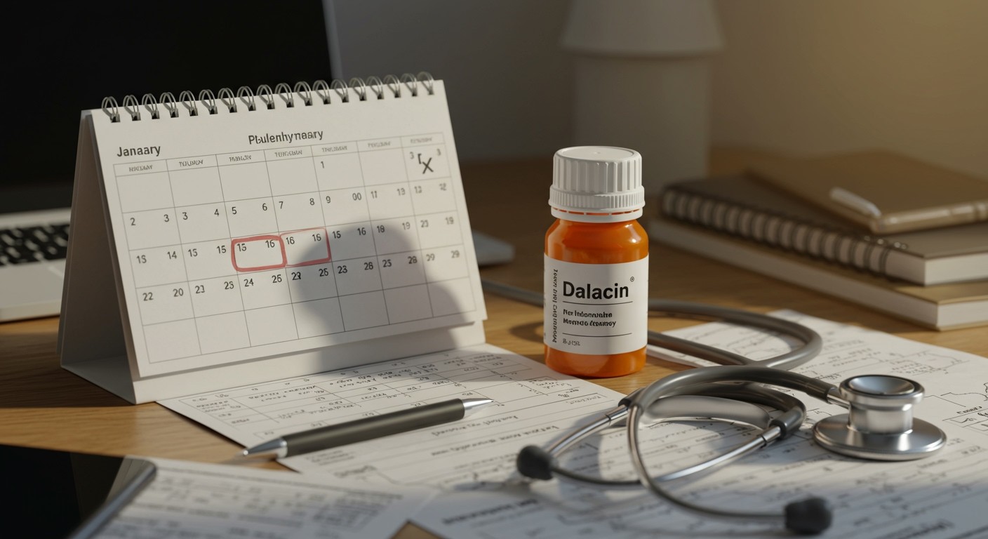 A Dalacin kezelése általában 7-14 napig tart.