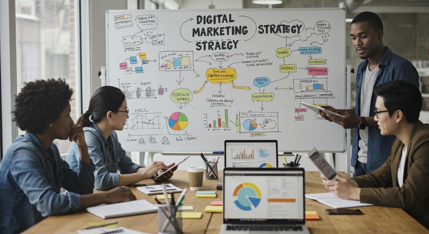 A digitális marketing stratégia alapvető a versenyképességhez.