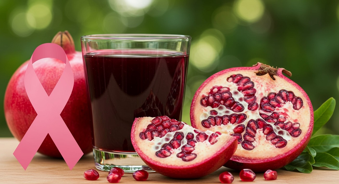 A gránátalma antioxidánsai segíthetnek csökkenteni a mellrák kockázatát.