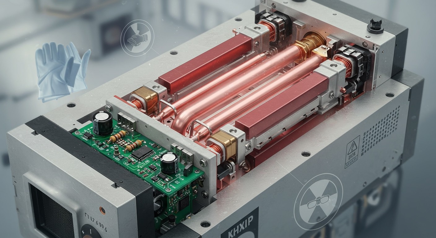 A magnetron mikrohullámú sugárzása biztonsági intézkedéseket igényel.