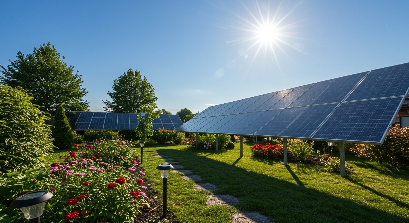 A napenergia maximális kihasználásához délre néző hely ideális.