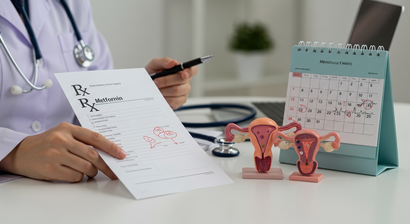 A metformin segíti a menstruációs ciklus rendszerességét.