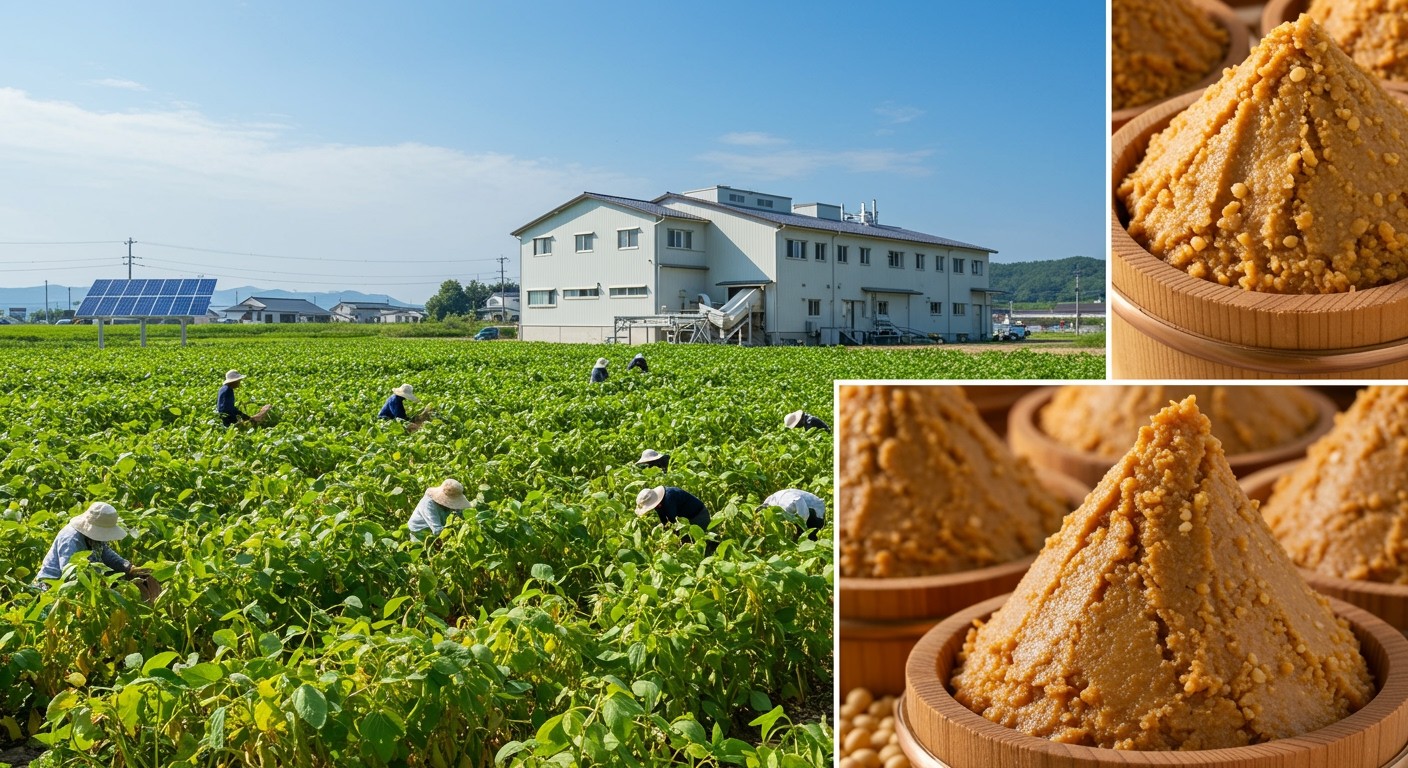 A miso fenntartható termesztése csökkenti a szénlábnyomot.