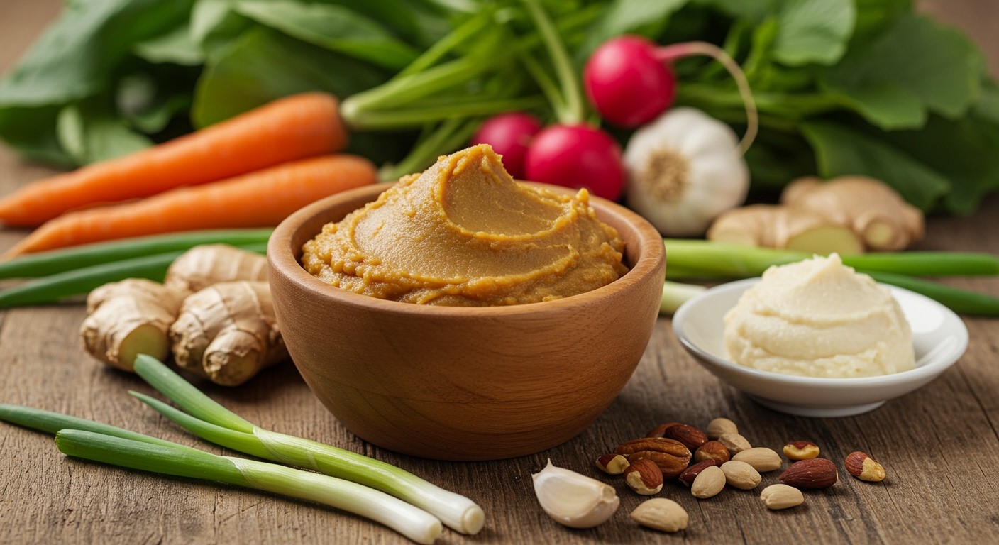 A miso gazdag vitaminokban és probiotikumokban, támogathatja az emésztést.