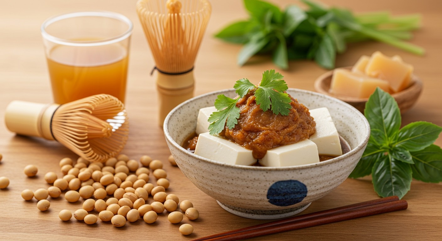 A miso tofu probiotikumai javítják az emésztést.
