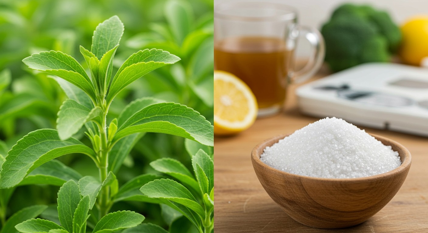 A stevia alacsony kalóriatartalmú, ideális cukorbetegeknek.