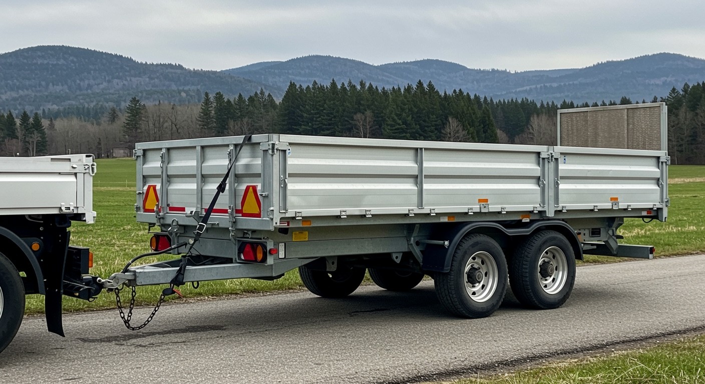 A tandem pótkocsikhoz elengedhetetlen a megfelelő súlyelosztás.