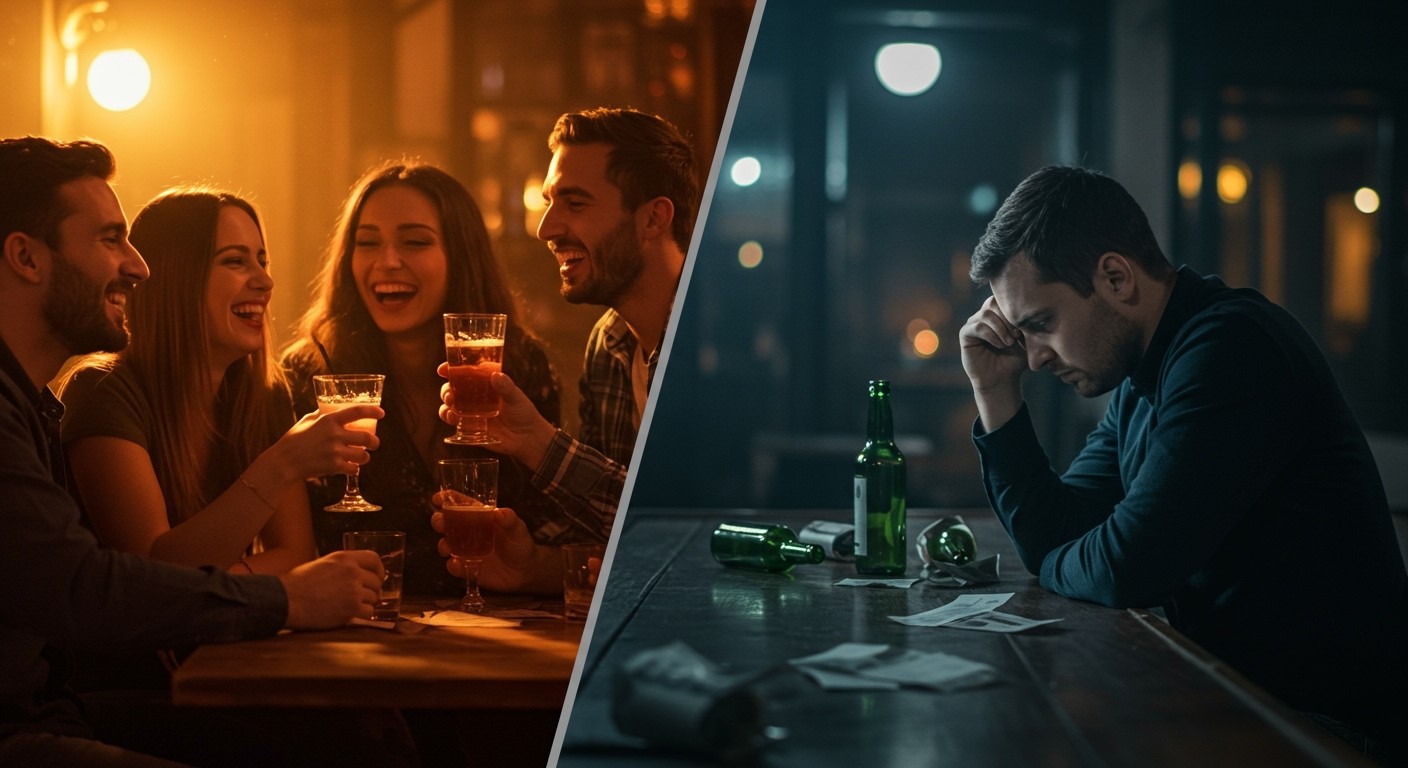 Az alkoholfogyasztás növeli a társadalmi problémák kockázatát.