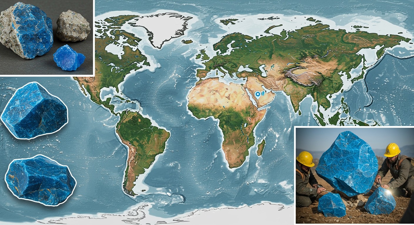 Az apatit lelőhelyei közé tartozik Marokkó és Brazília.