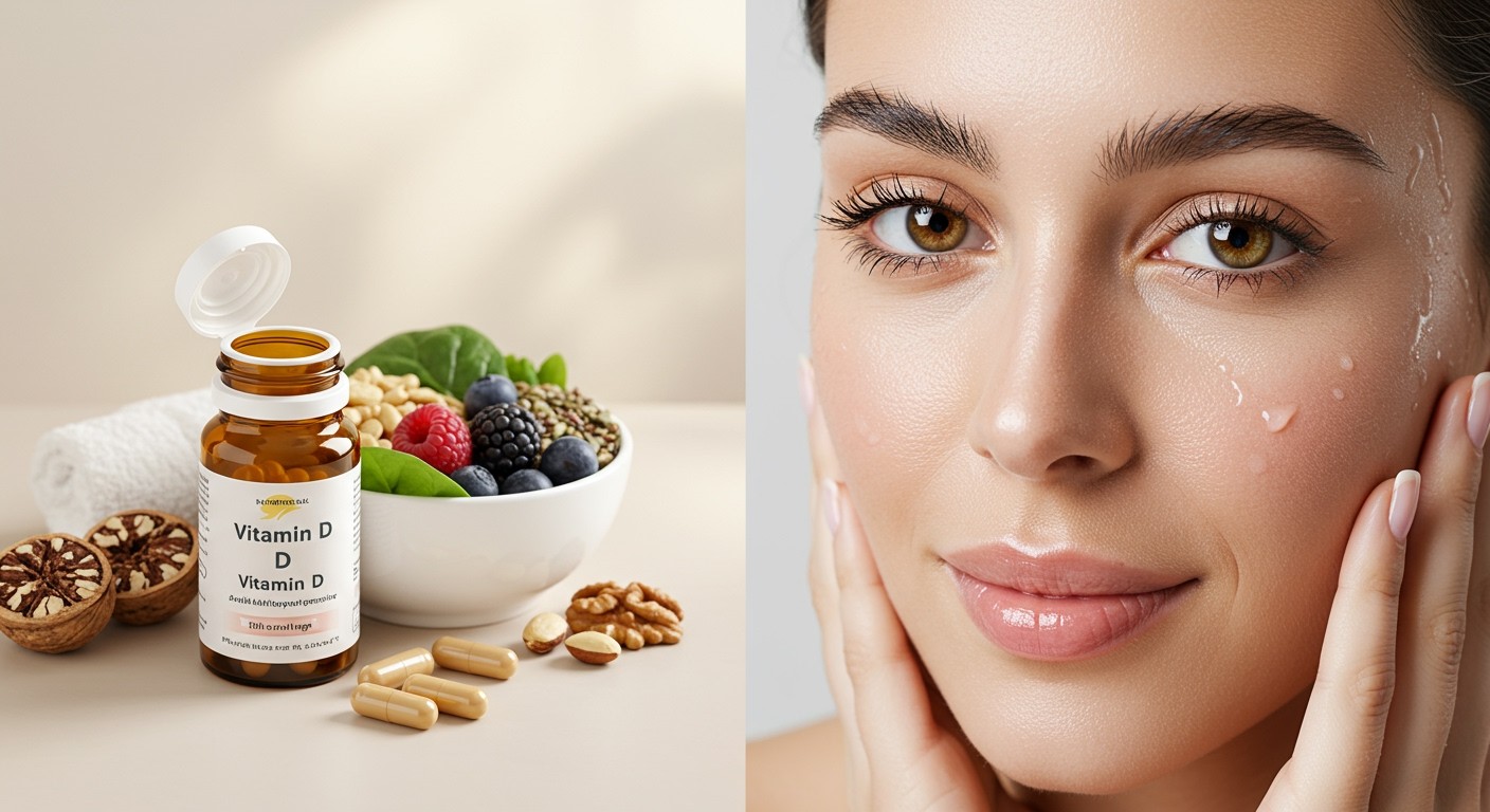 A D-vitamin serkenti a kollagéntermelést, javítva a bőrt.