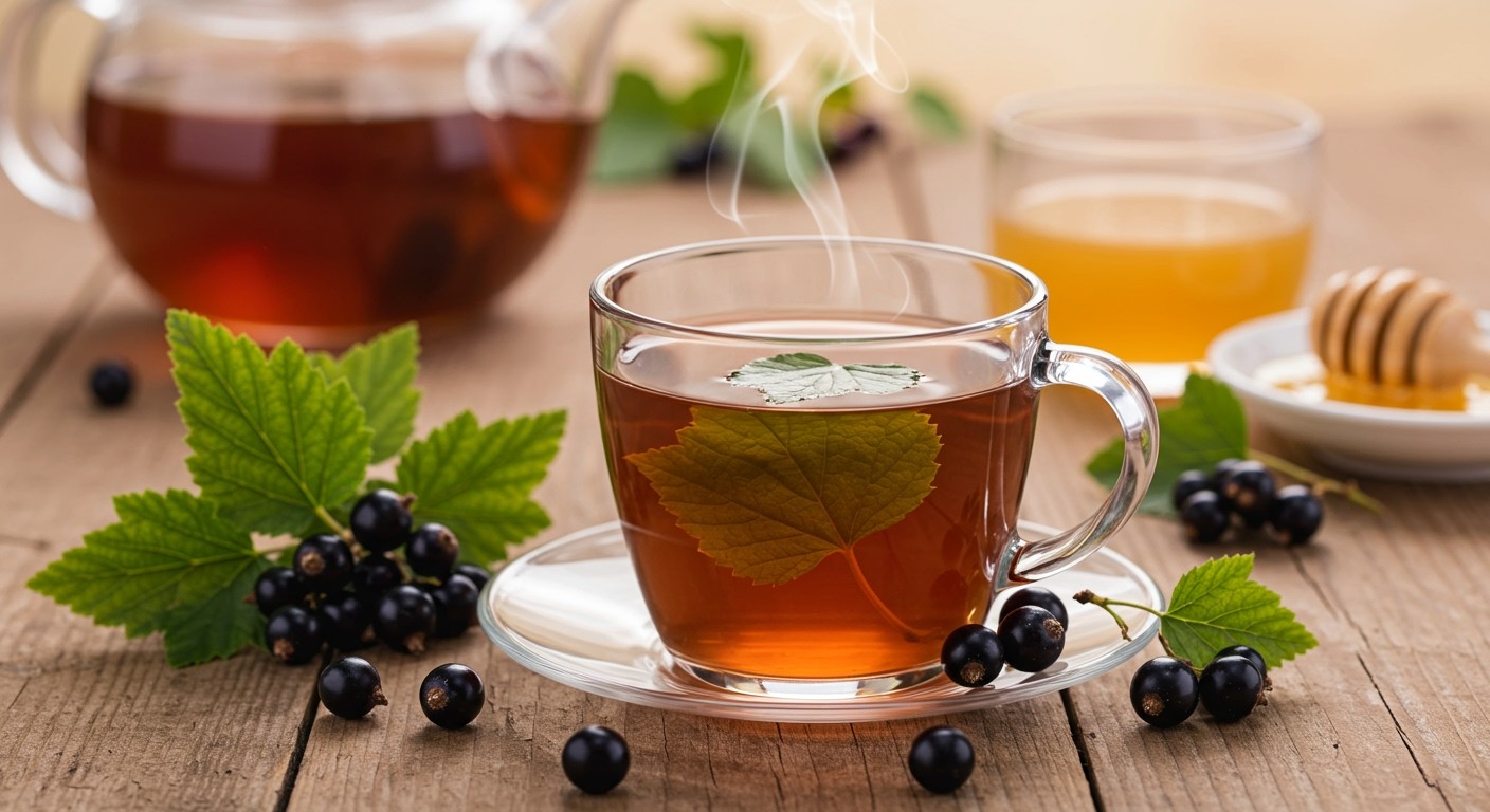 A feketeribizli levél tea segíti az emésztést természetesen.