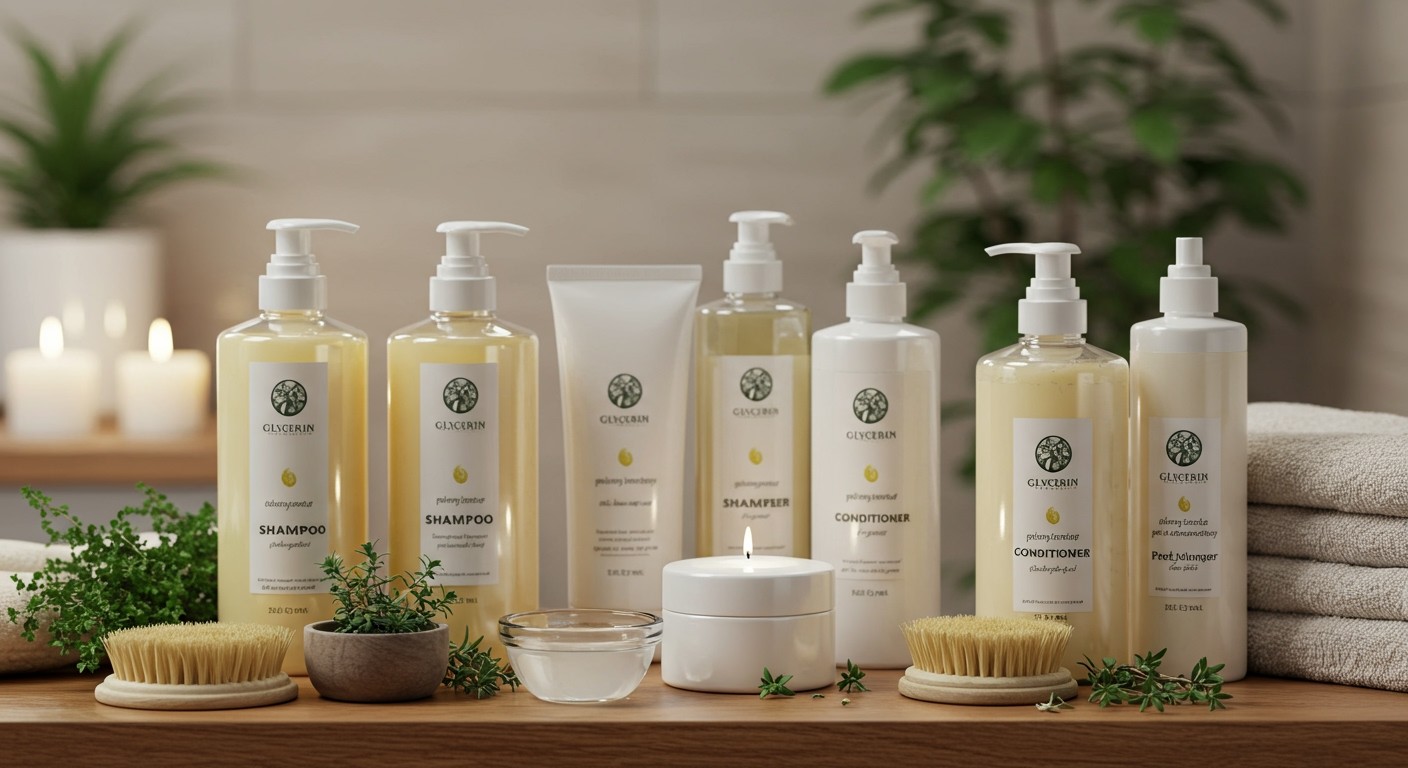 A glicerin hidratál, fényt ad a hajnak.