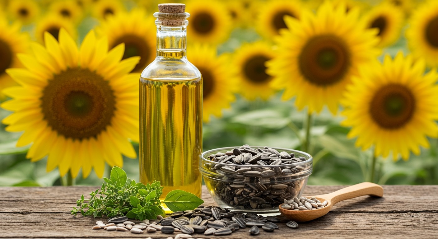 A napraforgómagolaj gazdag E-vitaminban és egészséges zsírokban.